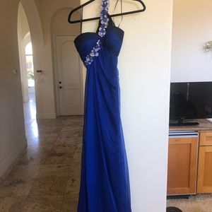 BRAND NEW- Cache cobalt blue prom dress
